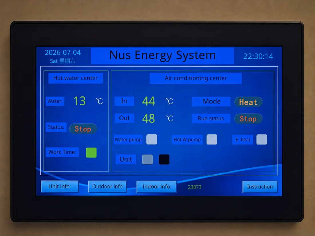 EcoComfort Nus Energy System control interface Melbourne demonstration